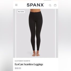 Spanx black leggings Large
